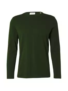Лонгслив s.Oliver Shirt, темно-зеленый