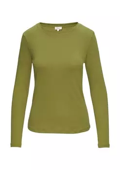 Лонгслив s.Oliver Shirt, зеленый