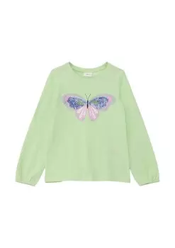 Лонгслив s.Oliver, светло-зеленый
