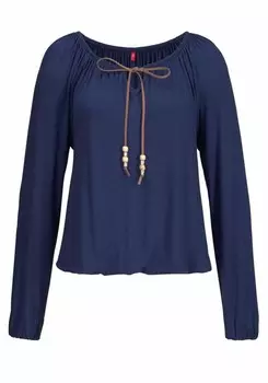 Лонгслив s.Oliver, темно-синий