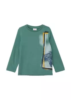 Лонгслив s.Oliver, зеленый