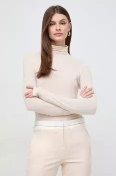 Лонгслив с оттенком кашемира Patrizia Pepe, бежевый