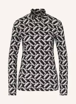 Лонгслив с рюшами lilienfels, черный/серый/белый