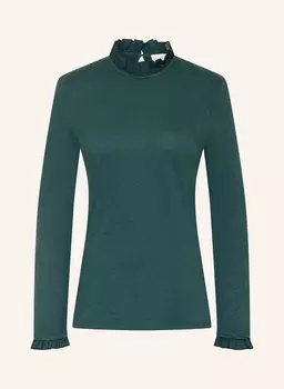 Лонгслив с рюшами rich&royal, зеленый