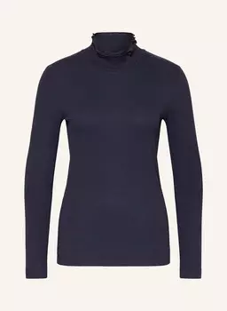 Лонгслив с рюшами ZADA, темно-синий