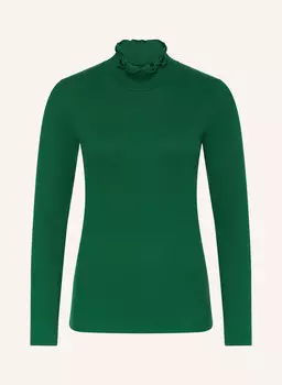 Лонгслив с рюшами ZADA, зеленый