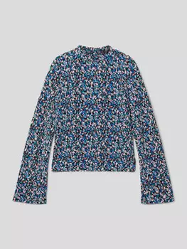 Лонгслив с узором по всей поверхности Garcia, синий