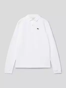 Лонгслив с воротником-поло Lacoste, белый