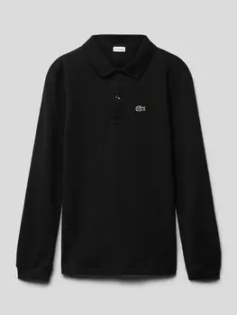 Лонгслив с воротником-поло Lacoste, черный