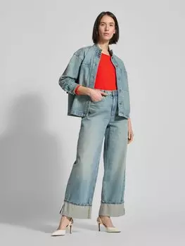 Лонгслив с вырезом-лодочкой Rich & Royal, светло-красный