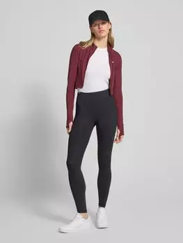 Лонгслив с застежкой-молнией ADIDAS SPORTSWEAR, темно-фиолетовый