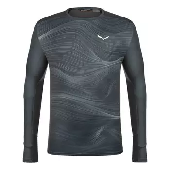 Лонгслив Salewa Seceda Sryton, серый