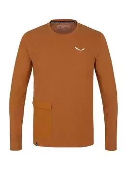 Лонгслив Salewa, светло-коричневый