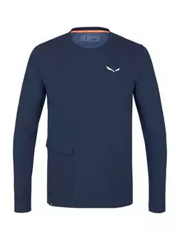 Лонгслив Salewa, темно-синий