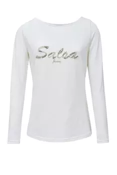 Лонгслив Salsa Jeans Shirt, белый