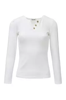 Лонгслив Salsa Jeans Shirt, белый