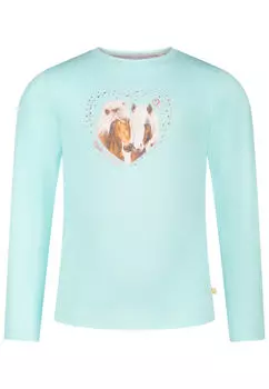 Лонгслив Salt and Pepper Langarmshirt, бирюзовый