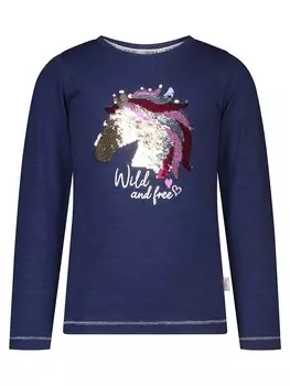 Лонгслив Salt and Pepper, темно-синий