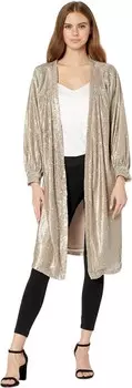 Лонгслив Saltwater Luxe Nikki Long Sleeve Sequin Duster, цвет Champagne