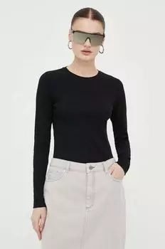 Лонгслив Samsoe Samsoe, черный