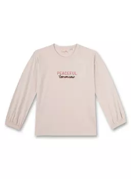 Лонгслив Sanetta Langarmshirt, бежевый