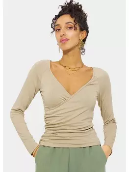 Лонгслив SASSYCLASSY, бежевый