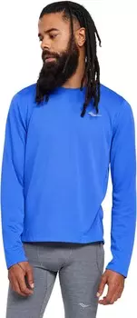 Лонгслив Saucony Stopwatch Long Sleeve, цвет Blue Raz