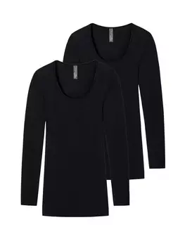 Лонгслив Schiesser Feinripp Luxury, черный