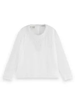 Лонгслив Scotch & Soda, белый