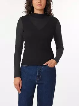 Лонгслив Scotch & Soda Longsleeve, черный