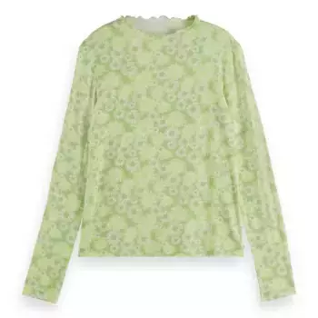 Лонгслив Scotch & Soda U9B00658T, зеленый