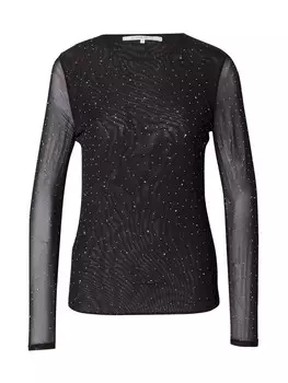 Лонгслив SECOND FEMALE Shirt Edgy, черный