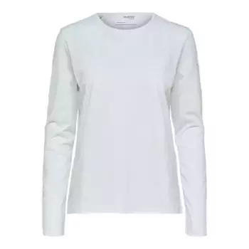 Лонгслив Selected Essential, белый