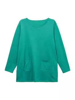 Лонгслив Sheego, изумрудный