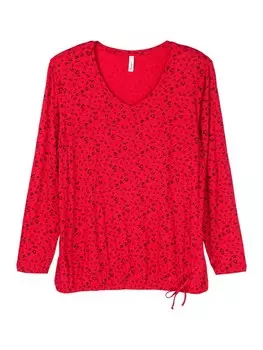 Лонгслив Sheego, красный