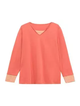 Лонгслив Sheego, оранжевый