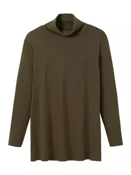 Лонгслив Sheego, темно-зеленый