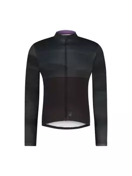Лонгслив SHIMANO Long Sleeves Jersey Printed VERTEX, черный