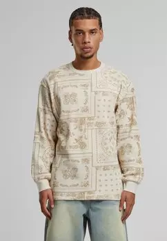 Лонгслив SIGNATURE PAISLEY WAFFLE Karl Kani, коричневый