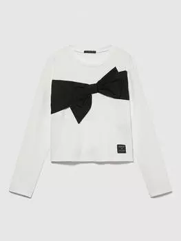 Лонгслив Sisley Longsleeve, цвет Wei/Schwarz