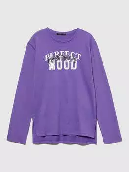 Лонгслив Sisley Longsleeve, фиолетовый