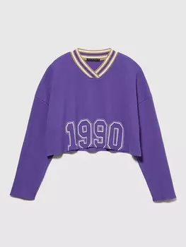 Лонгслив Sisley Longsleeve, фиолетовый