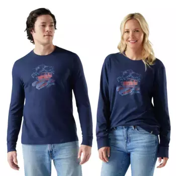 Лонгслив Smartwool Snowcat Graphic, синий