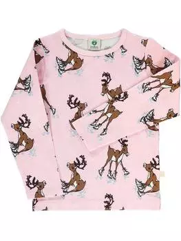 Лонгслив Smfolk, цвет rosa/hellbraun