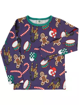 Лонгслив Smfolk, цвет violett/bunt