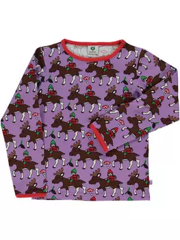 Лонгслив Smfolk, фиолетовый