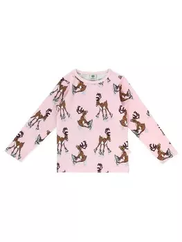 Лонгслив Smfolk Shirt, пастельный розовый