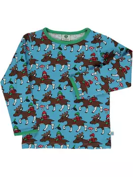 Лонгслив Smfolk, синий