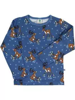 Лонгслив Smfolk, темно-синий