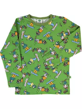 Лонгслив Smfolk, зеленый